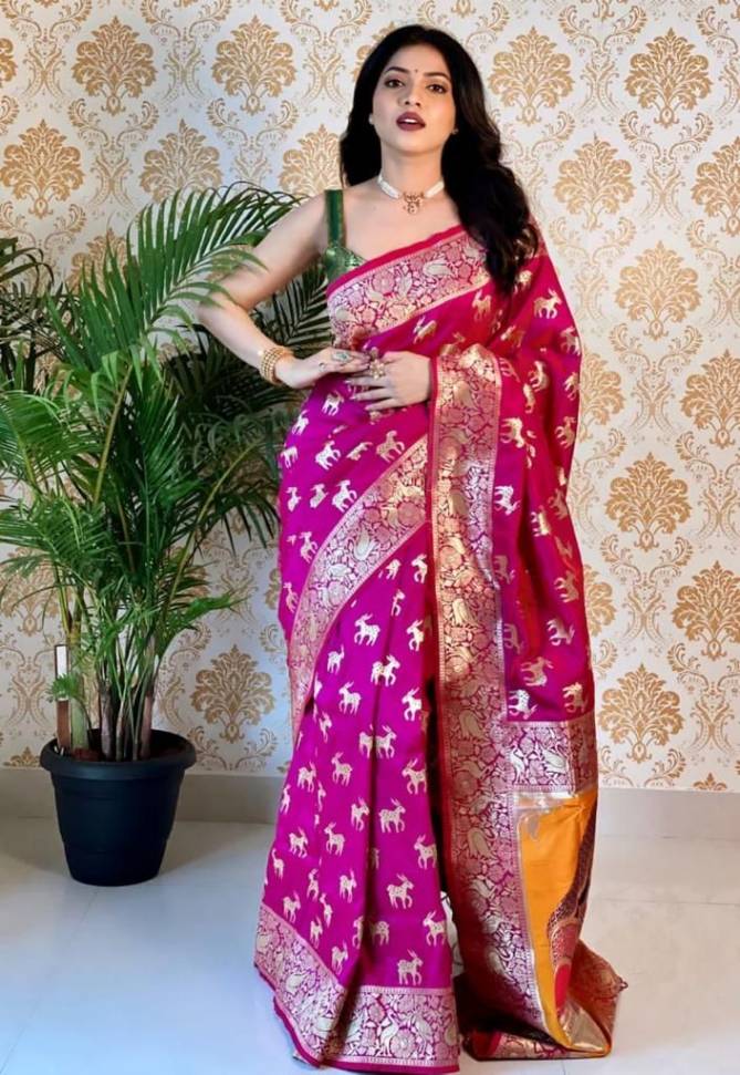 Kavya 01 New Exclusive Wear Silk Latest Saree Collection